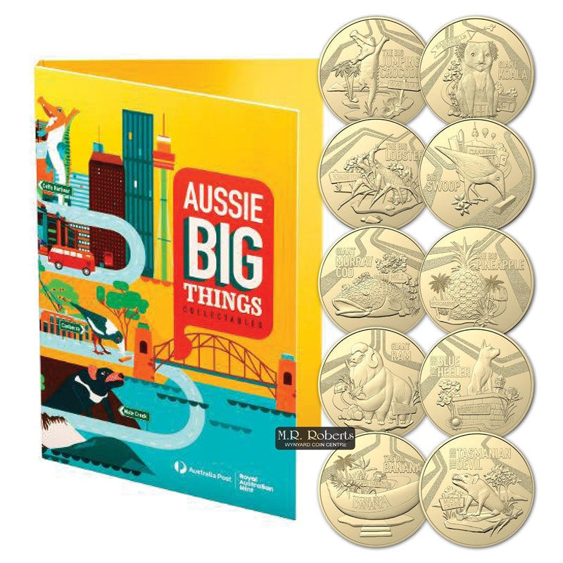$1 2023 'Aussie Big Things' 10 Coin Set with Folder