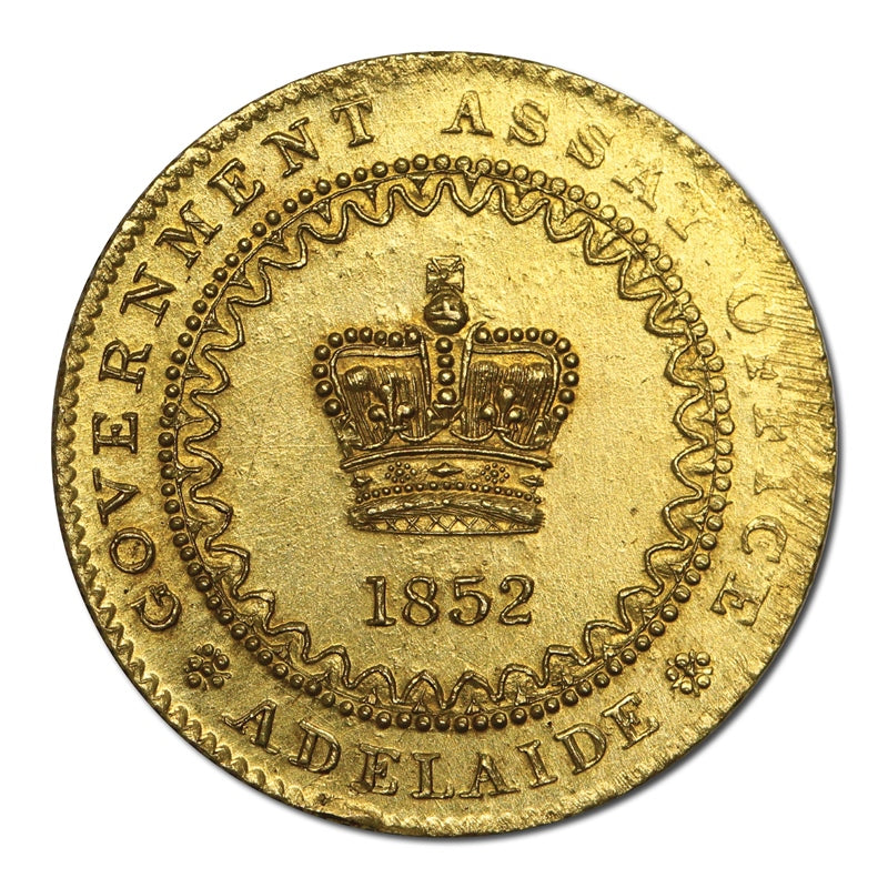 1852 Adelaide Pound Type II Lustrous UNC