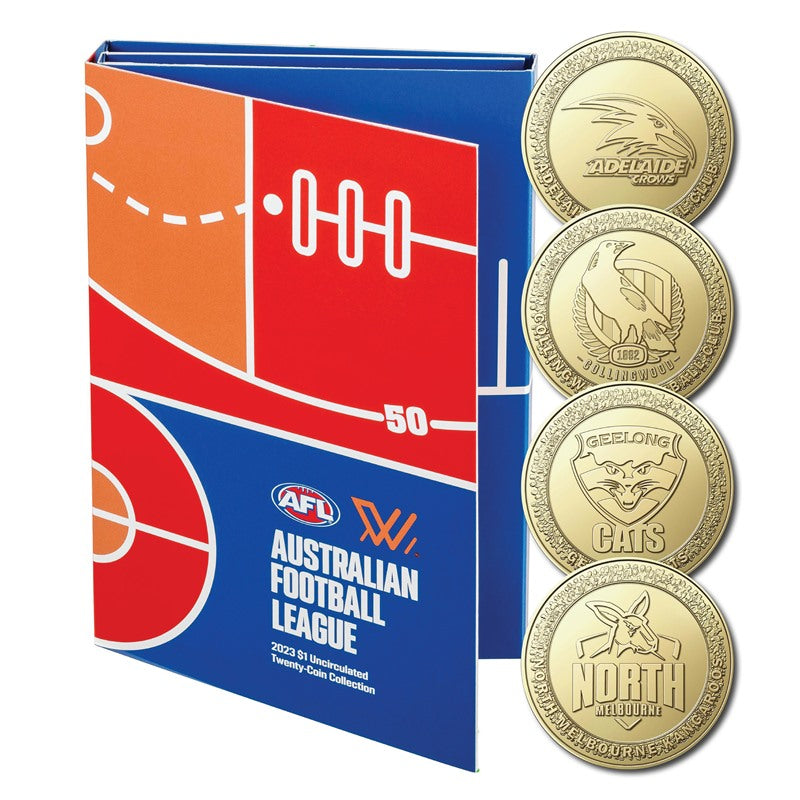 $1 2023 Australian Football League (AFL) 20 Coin Set with Folder