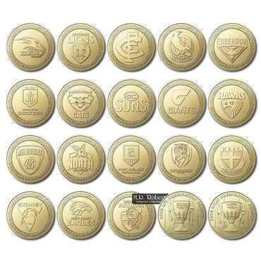 $1 2023 Australian Football League (AFL) 20 Coin Set with Folder