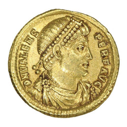Roman Empire Valens 364-378AD Gold Solidus Antioch Mint