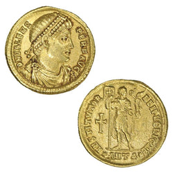 Roman Empire Valens 364-378AD Gold Solidus Antioch Mint
