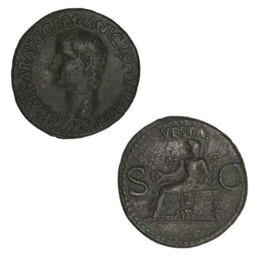 Ancient Rome Gaius (Caligula) 37-41AD Bronze Assarion