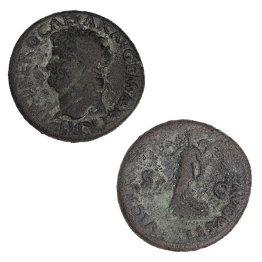 Ancient Rome Nero 54-68 AD Bronze Assarion