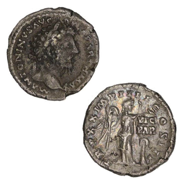 Roman Empire, Marcus Aurelius 139-161 Silver Denarius