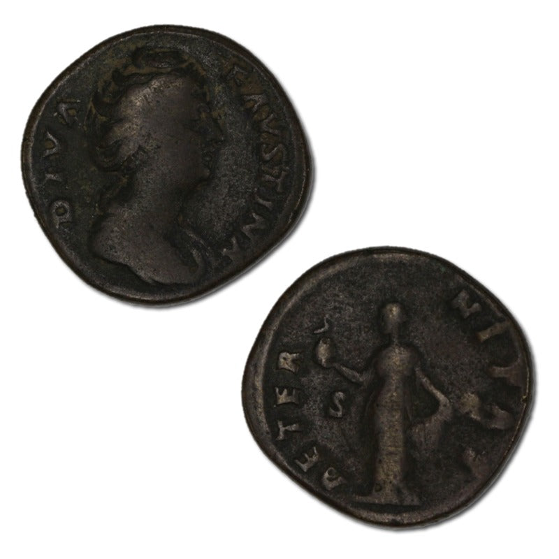 Ancient Rome, Diva Faustina Snr. 138-141AD Bronze Sestertius