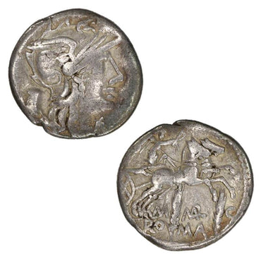 Roman Republican, M.Marcius Mn.f 134BC Silver Denarius