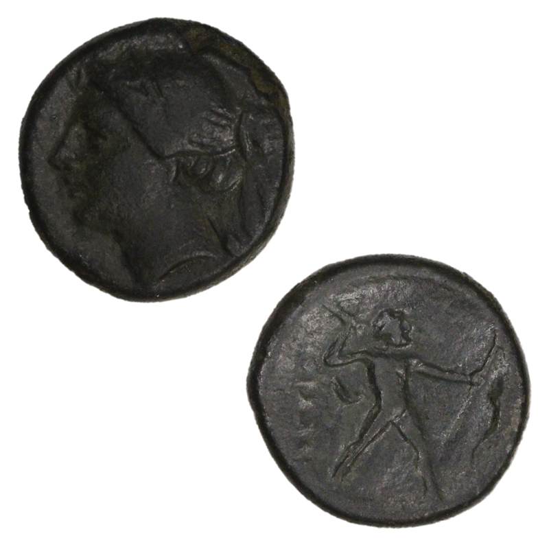 Greece, Bruttium, Brettian League 217-205BC AE17