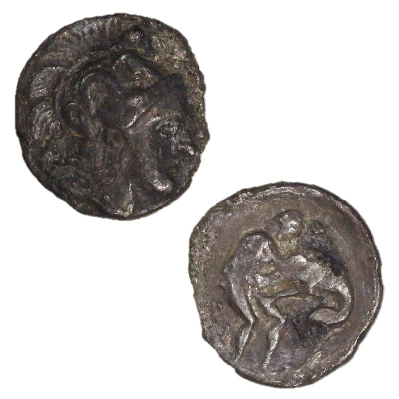 Italy, Calabria, Tarentum (Taras) 380-344BC Silver Diobol