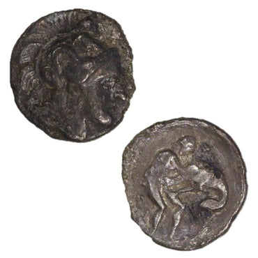 Italy, Calabria, Tarentum (Taras) 380-344BC Silver Diobol