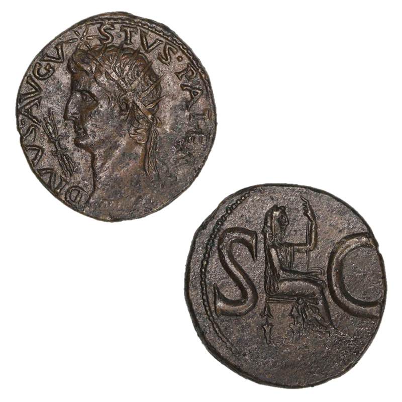 Ancient Rome, Augustus 27BC-14AD Bronze Assarion
