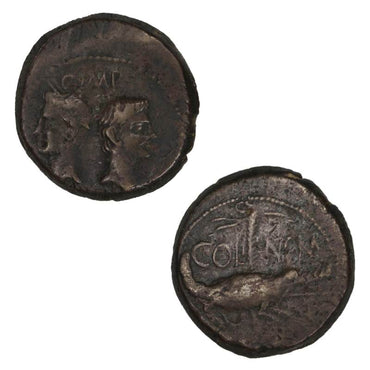 Ancient Rome, Gaul, Augustus 27BC-14AD Bronze Sestertius