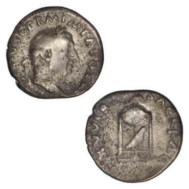 Ancient Rome Vitellius 69AD Silver Denarius Fine