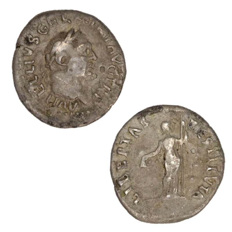 Ancient Rome Vitellius 69AD Silver Denarius Fine