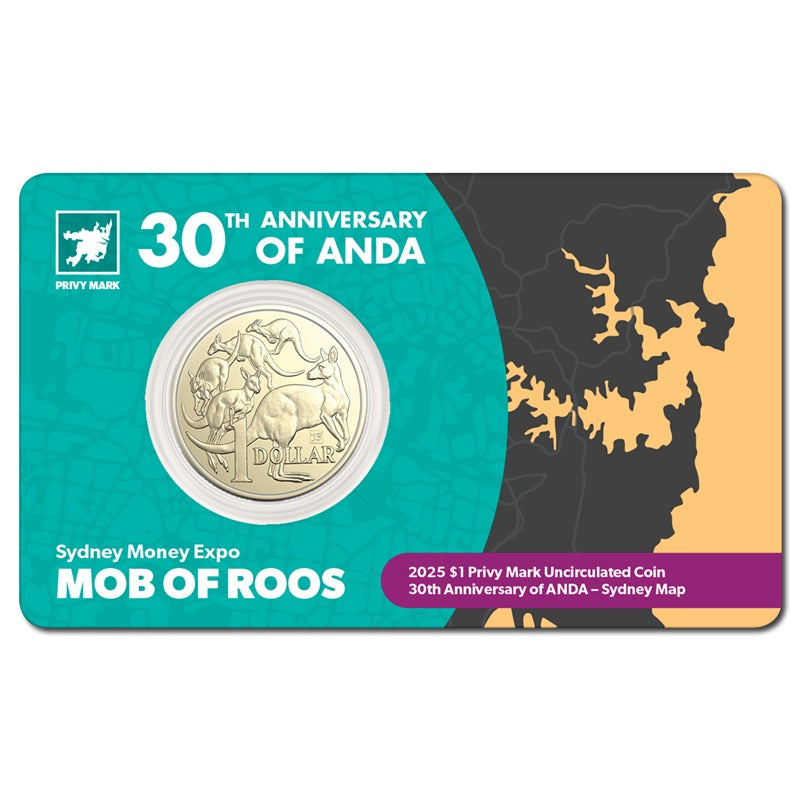 $1 2025 Mob of Roos Privy Mark - Sydney ANDA Expo