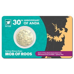 $1 2025 Mob of Roos Privy Mark - Sydney ANDA Expo
