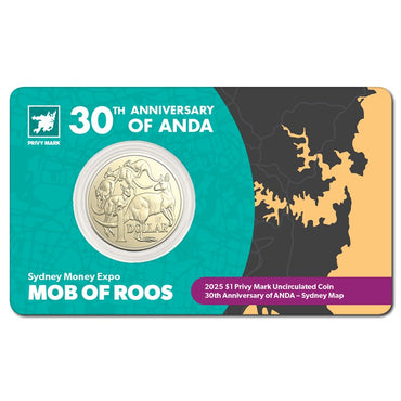 $1 2025 Mob of Roos Privy Mark - Sydney ANDA Expo