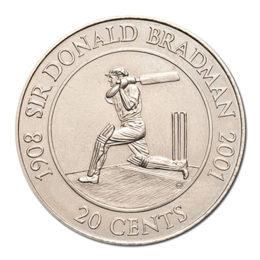 20c 2001 Bradman - Single UNC