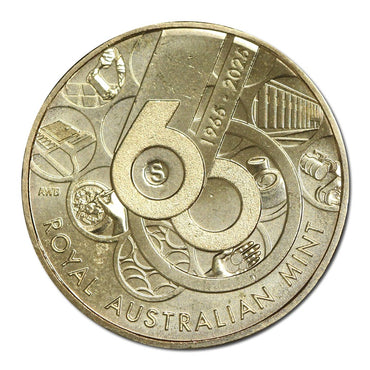 $1 2025 RAM 60th Anniversary 'S' Counterstamp Set of 5