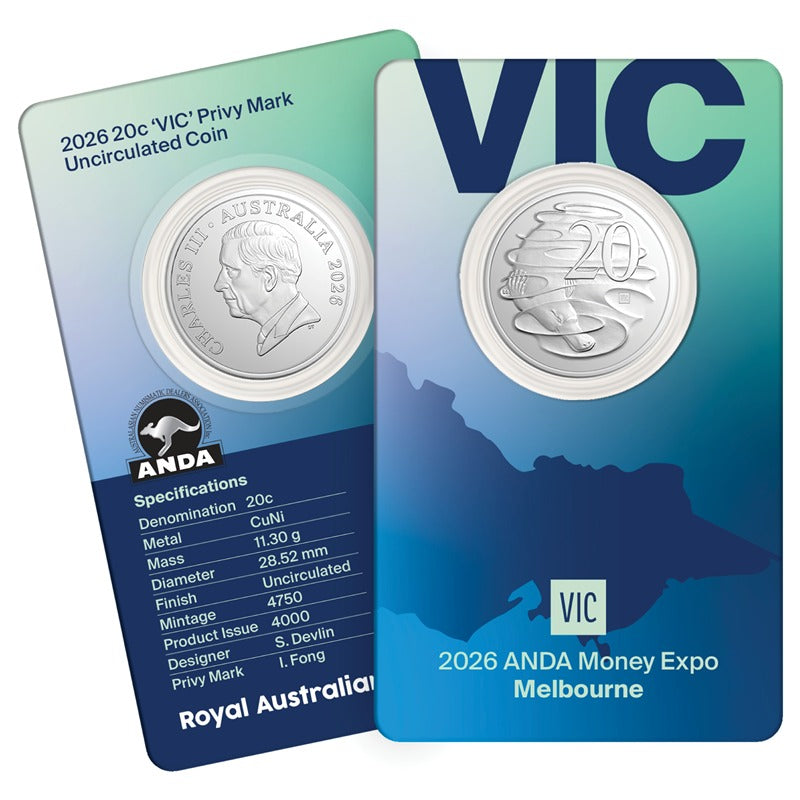 20c 2026 State Series 'VIC' Privy Mark - Melbourne ANDA Expo - PRE-ORDER