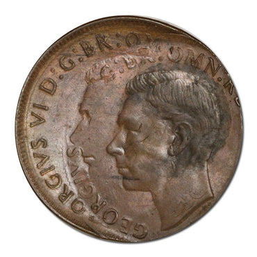 Australia 1950Y. Perth Penny Error Double Struck VERY RARE!