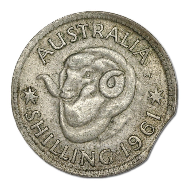 Australia 1961 Melbourne Shilling Errors