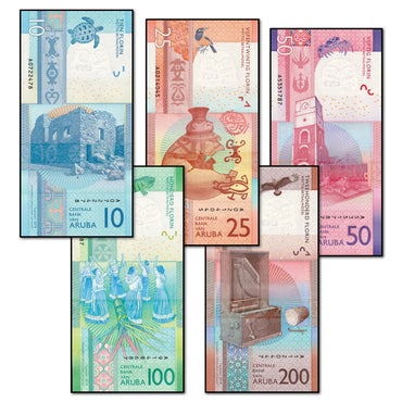 Aruba 2019 10-200 Florin Complete Set of 5 CFU