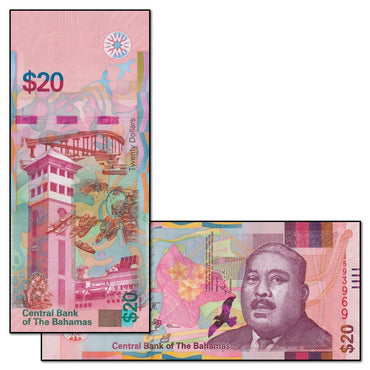 Bahamas 2018 20 Dollars P.80 CFU