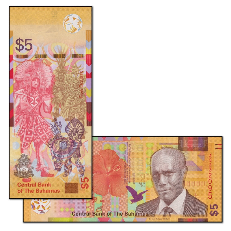 Bahamas 2020 5 Dollars P.78a CFU