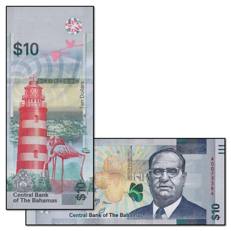 Bahamas 2022 10 Dollars P.87 CFU