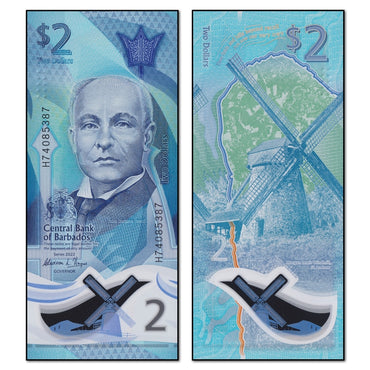 Barbados 2022 2 Dollars P.80 CFU