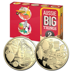 $1 2025 Aussie Big Things 2 Two Coin Al/Bronze Proof Set