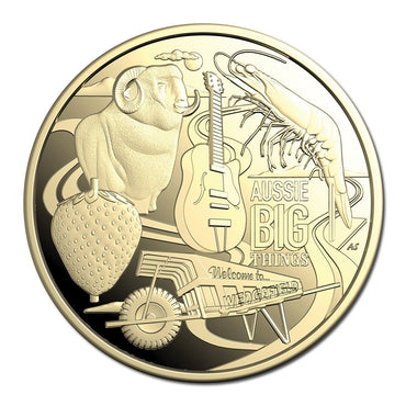 $1 2025 Aussie Big Things 2 Two Coin Al/Bronze Proof Set