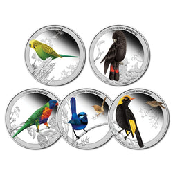 2013 Birds of Australia - 5 Coin 1/2oz Silver Proof Set