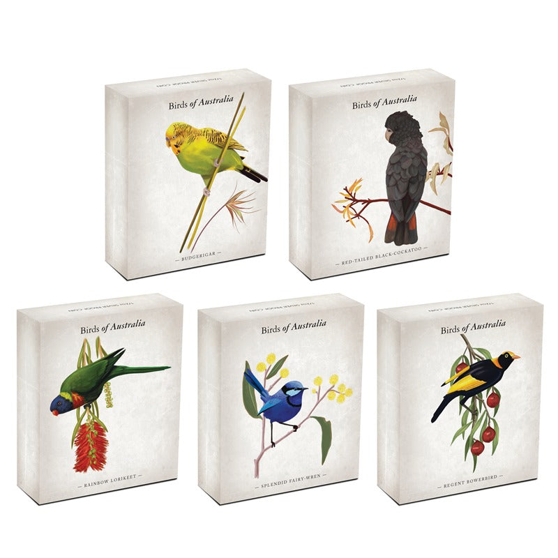 2013 Birds of Australia - 5 Coin 1/2oz Silver Proof Set