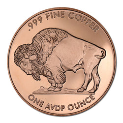 USA Buffalo 1oz Copper Round