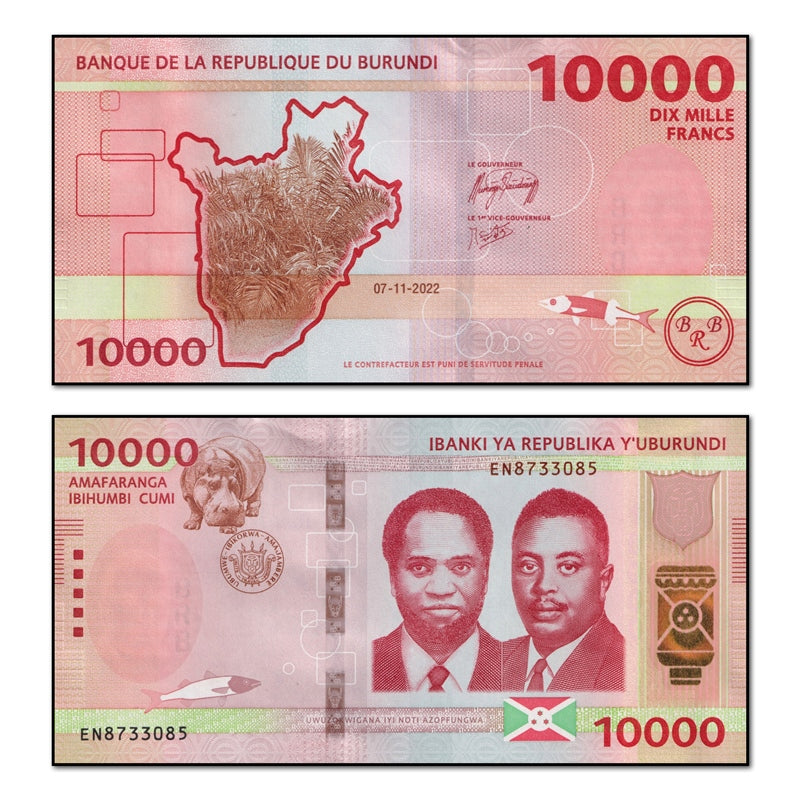 Burundi 2022 10000 Francs P.59 CFU