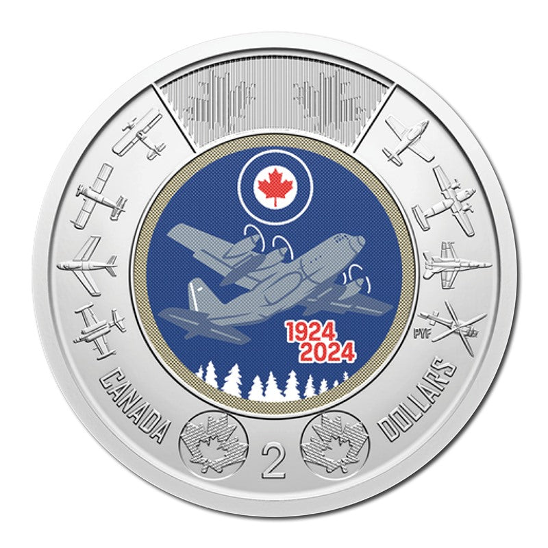 Canada 2024 $2 100th Anniversary of the Royal Canadian Air Force Pair