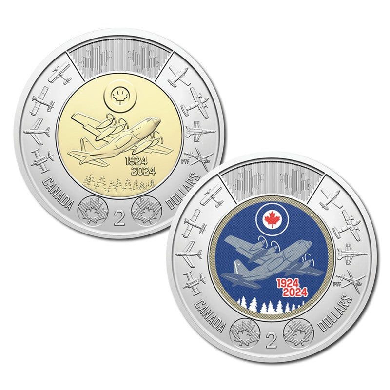 Canada 2024 $2 100th Anniversary of the Royal Canadian Air Force Pair