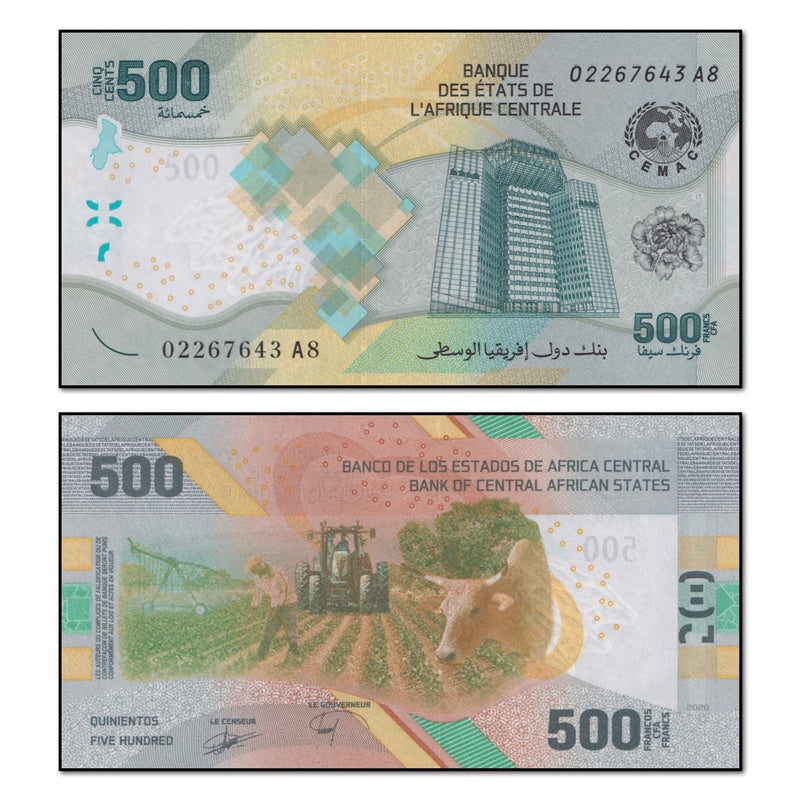 Central African States 2020 500 Francs P.700 CFU