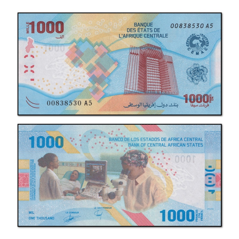 Central African States 2020 1000 Francs P.701 CFU