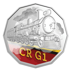 50c 2025 Steam Train Giants - The Commonwealth Railways CR-G1