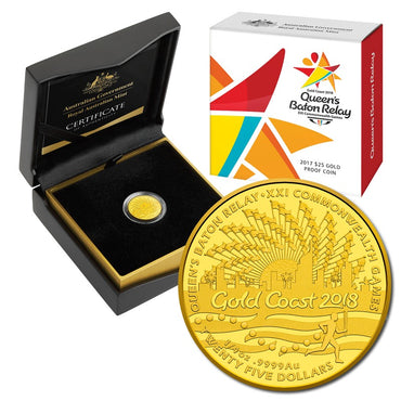 $25 2017 Queen's Baton Relay Gold Proof