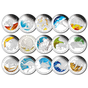 2009-2011 Discover Australia 1oz Silver 15 Coin Collection
