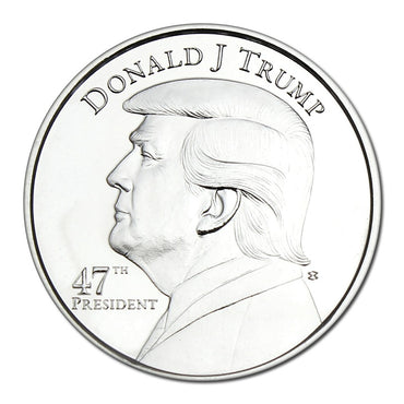 Donald J Trump 47th President 1oz Silver Medal