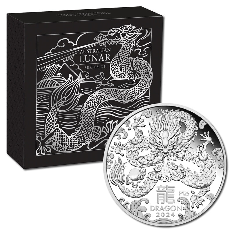 Australia 2024 Year of the Dragon Silver Proof Coins