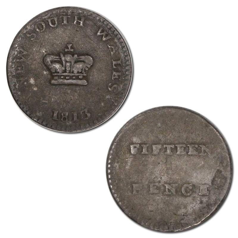 New South Wales 1813 Colonial Dump A1 Type Fine