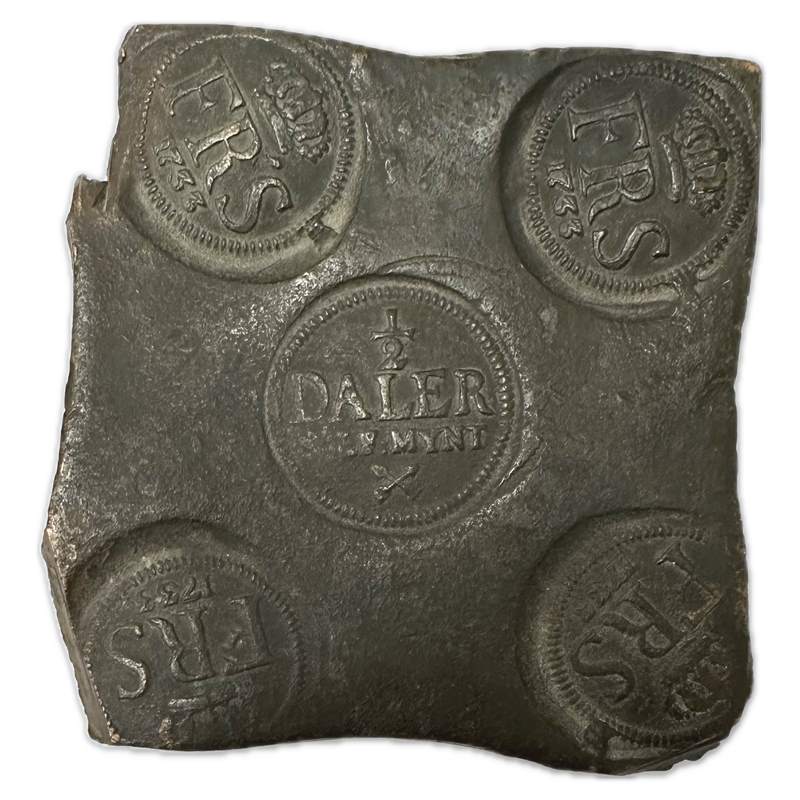Sweden 1733 1/2 Daler Copper Plate Money