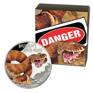 2016 Deadly & Dangerous - Death Adder 1oz Silver Proof