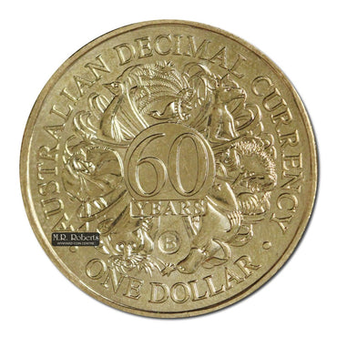 $1 2026 60th Anniversary Decimal Currency 'B' Brisbane Counterstamp Set of 5
